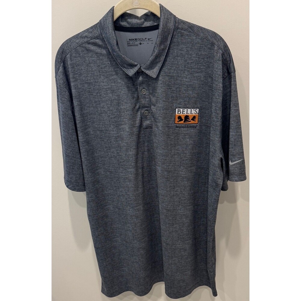 Bell's Brewery Michigan - Nike Golf Polo Shirt - Men's Size XL - Gray